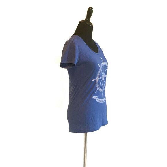 Headline Shirts Blue Helm Graphic Short Sleeves T-shirt Size Small - Picture 5 of 7